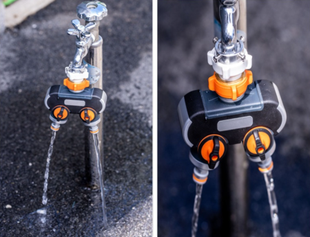 2구 수도분배기 수도꼭지 커넥터 어댑터 베란다 수도분배기 야외 세탁실 양갈래 두갈래 청소 연결 정원